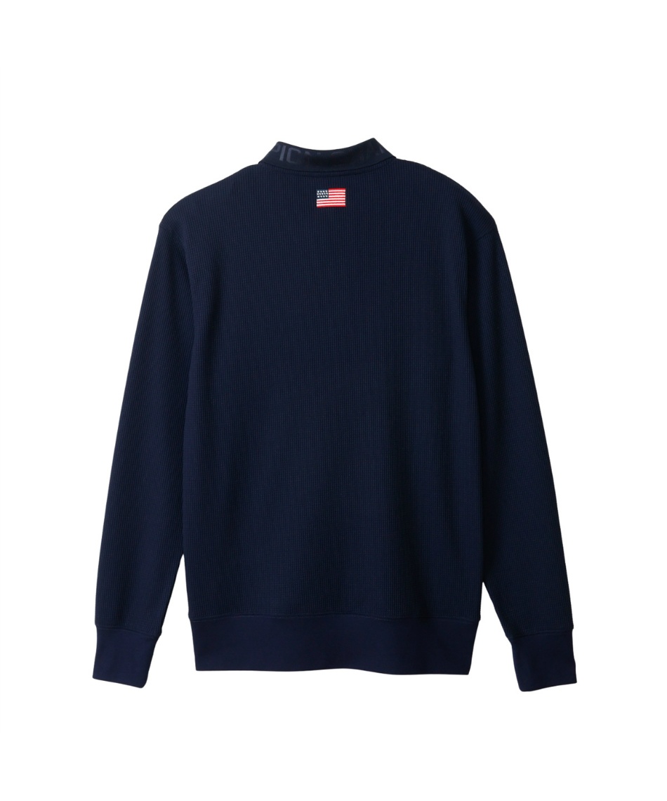 チャンピオン(Champion) ゴルフウェア ポロシャツ 長袖 ワッフル長袖