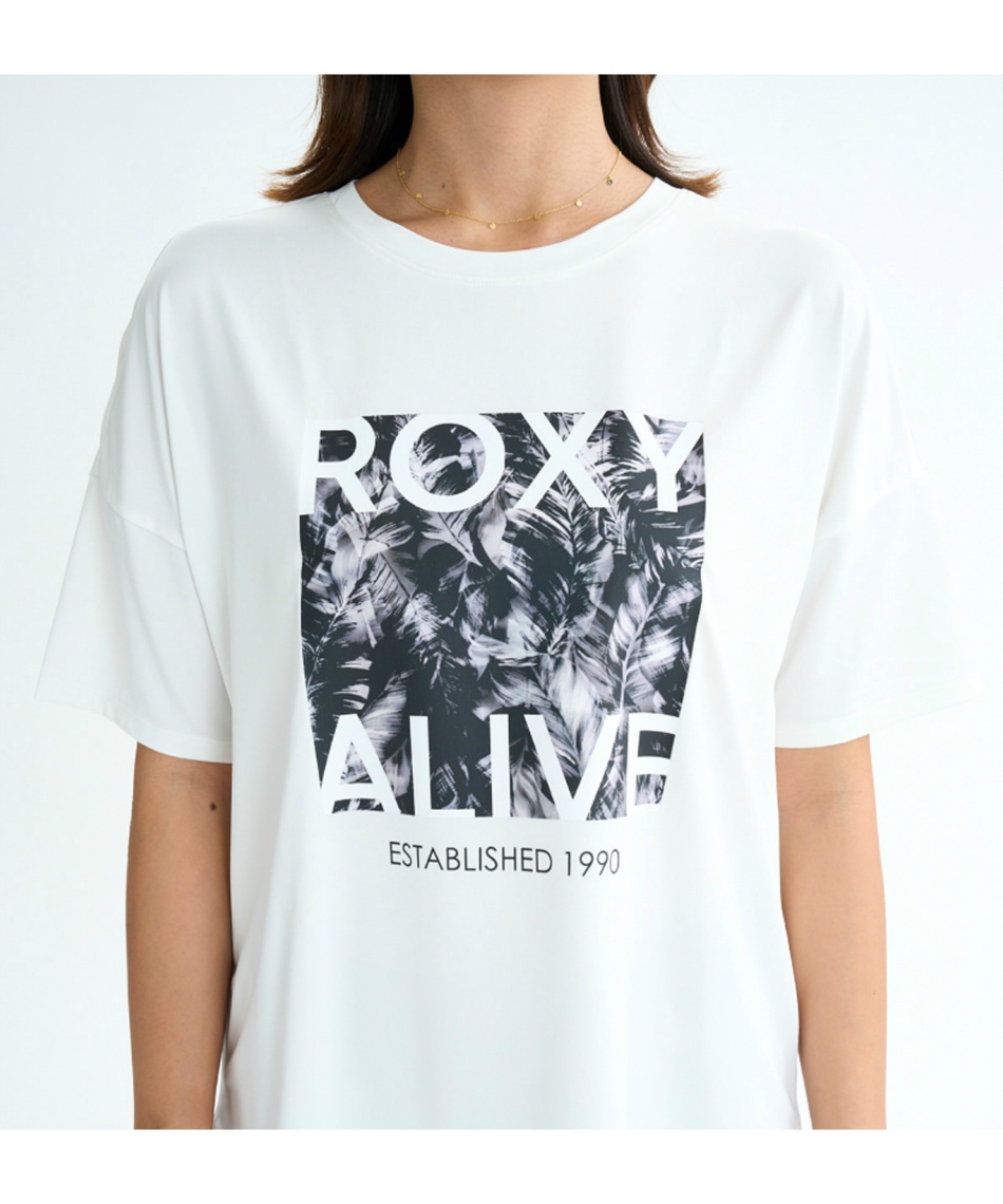 ロキシー(ROXY) Tシャツ 半袖 F HVAGRTDAY柄ロゴS/S機能T RST254522
