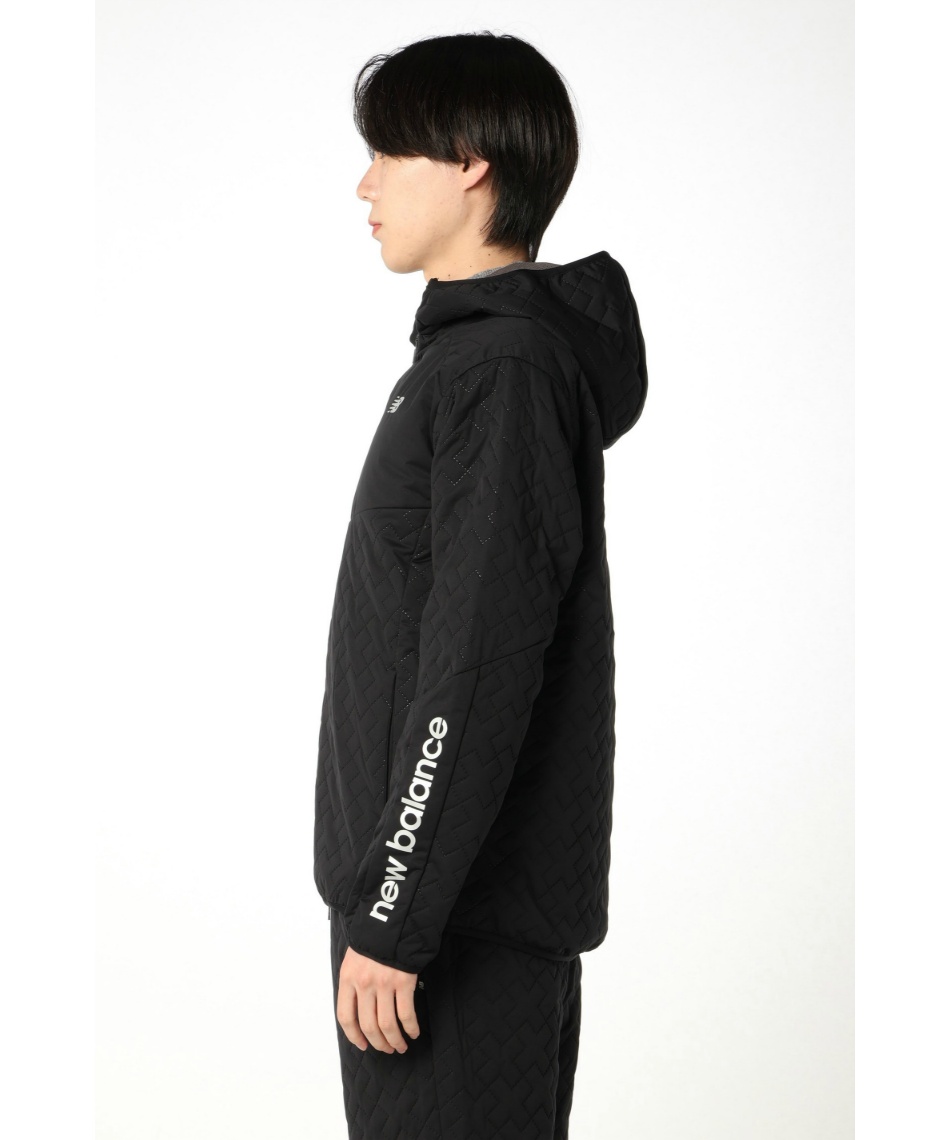 新品】New Balance　Golfウェア　キルト　ストレッチ　黒色 □ ニューバランス(new balance) ゴルフウェア ブルゾン キルト