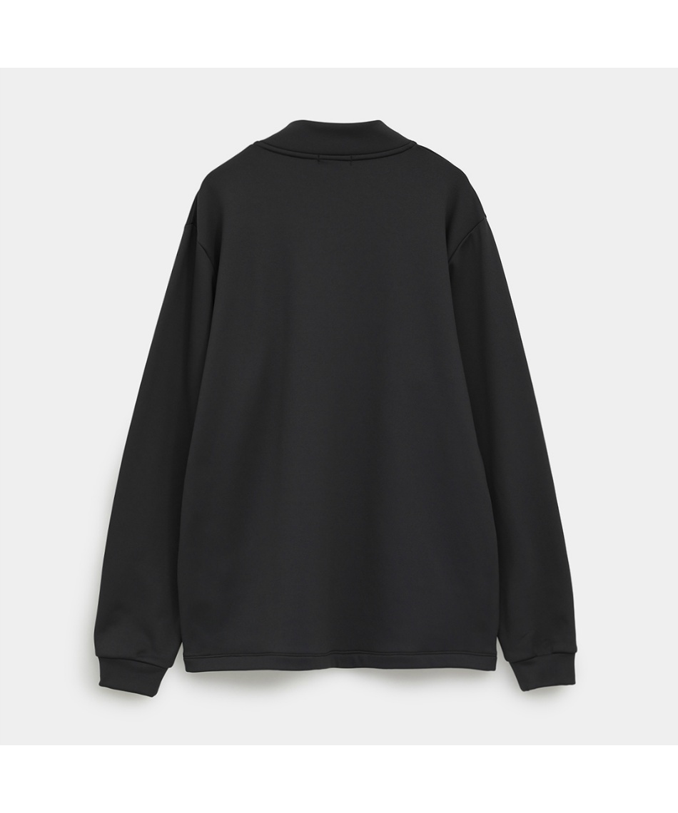 ゴルフウェア 長袖シャツ 裏起毛ハーフジップモックネックシャツ