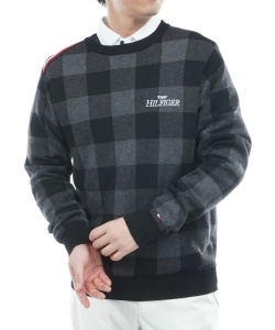 l|Cg160pt yzg~[qtBK[St(TOMMY HILFIGER GOLF) StEFA Z[^[ `FbNWK[h N[lbNjbg THMA571 y2025NH~fz Y 10BLK LL