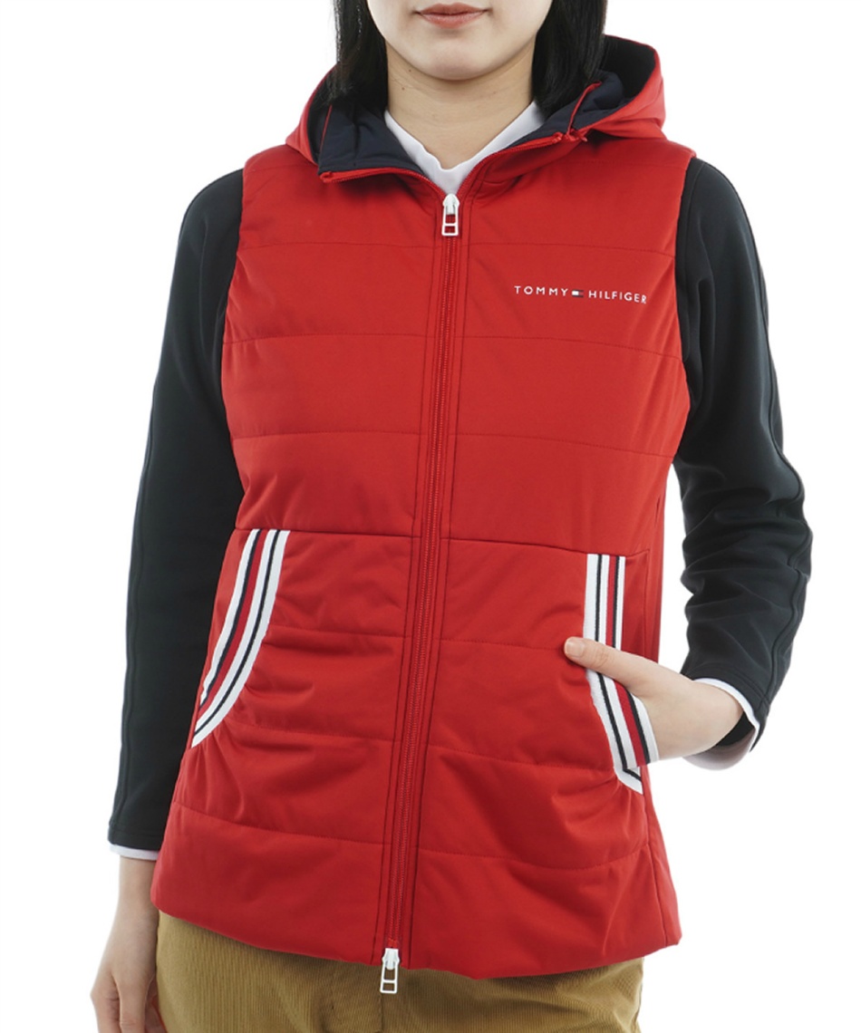 l|Cg260pt yzg~[qtBK[St(TOMMY HILFIGER GOLF) StEFA xXg  LgxXg THLA581 y2025NH~fz fB[X RED L