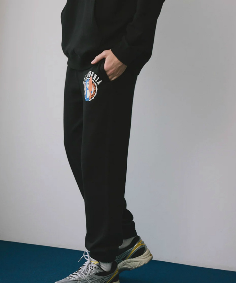 スウェットパンツ CALIFORNIA BEAR ワンポイントベアスウェットパンツ