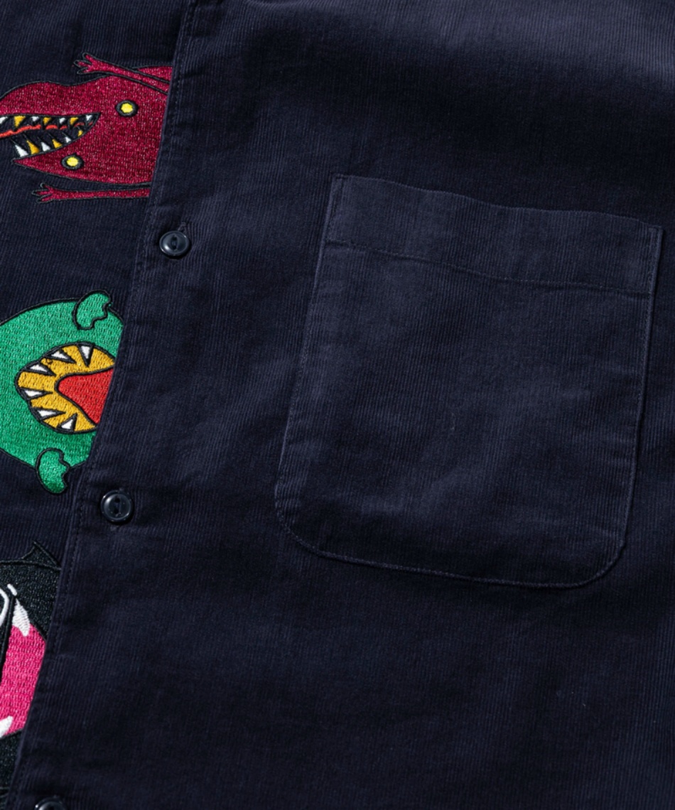 ゴースローキャラバン(Go Slow Caravan) 長袖シャツ コーデュロイ