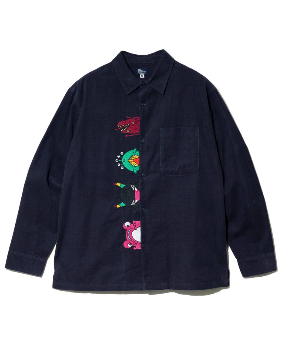 ゴースローキャラバン(Go Slow Caravan) 長袖シャツ コーデュロイ