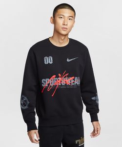 獲得ポイント90pt 【送料無料】ナイキ(NIKE) スウェットトレーナー CLUB 裏起毛クルースウェット OC IF1766-010 メンズ 010 M