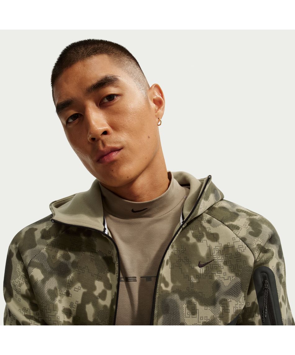 スウェットジャケット フルジップ フリース カモ ウィンドランナー