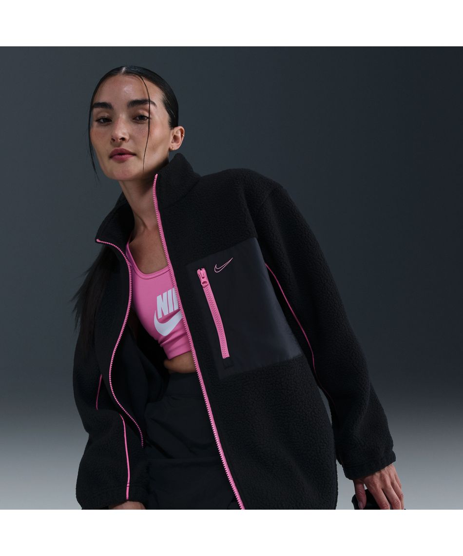 ナイキ(NIKE) アウタージャケット NSW LOGO シェルパ FZJK IM7485-010