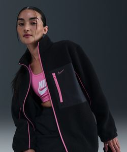 獲得ポイント140pt 【送料無料】ナイキ(NIKE) アウタージャケット NSW LOGO シェルパ FZJK IM7485-010 レディース 010 XL
