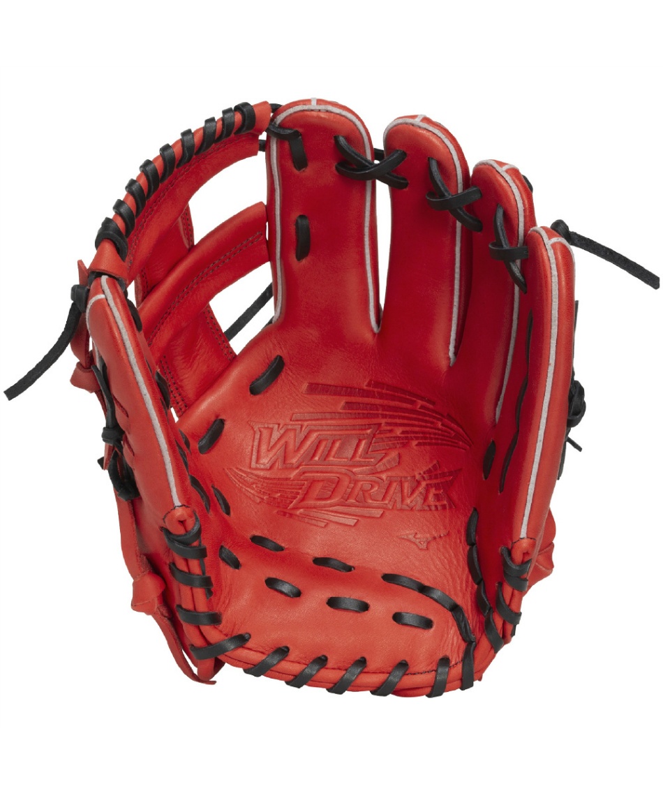 1466 ミヤマ 美品 即戦力 硬式兼軟式 内野手用グローブ 野球 一般軟式グローブ 内野手 軟式用 WILL DRIVE RED 内野手向け