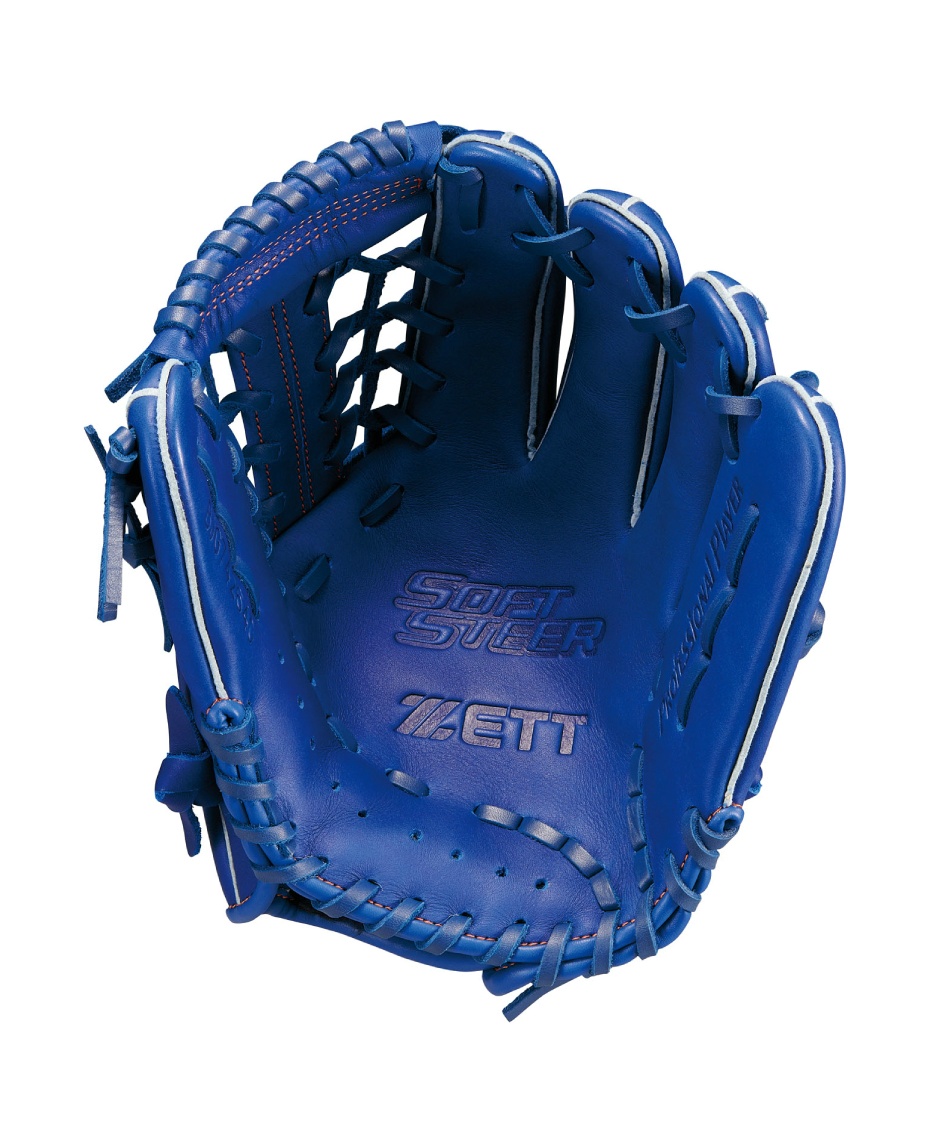 ZETT PRO STATUS 軟式グローブ 青 野球 少年軟式グローブ オールラウンド用 少年軟式グラブ ソフトステア