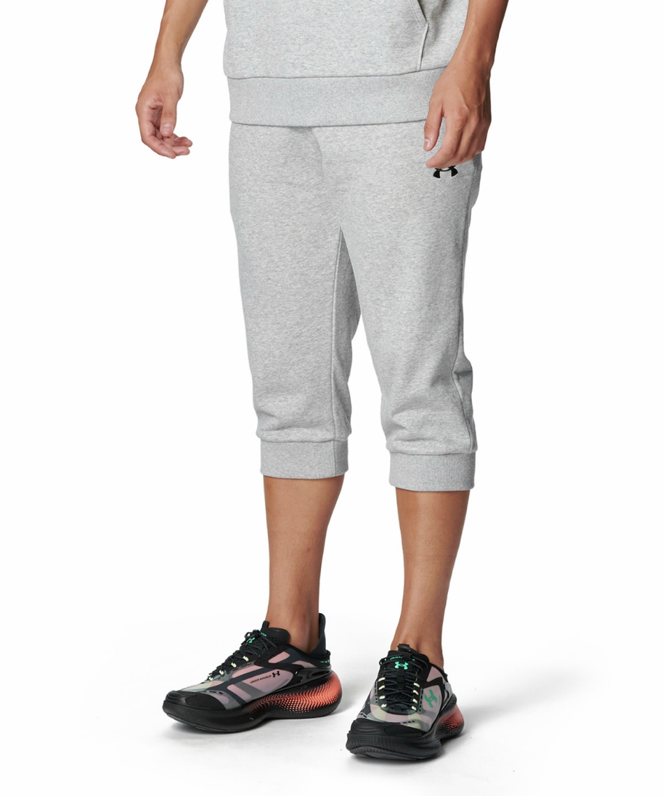 七分丈パンツ UA RIVAL LIGHTWEIGHT TERRY 3/4 PANTS 6012649-011