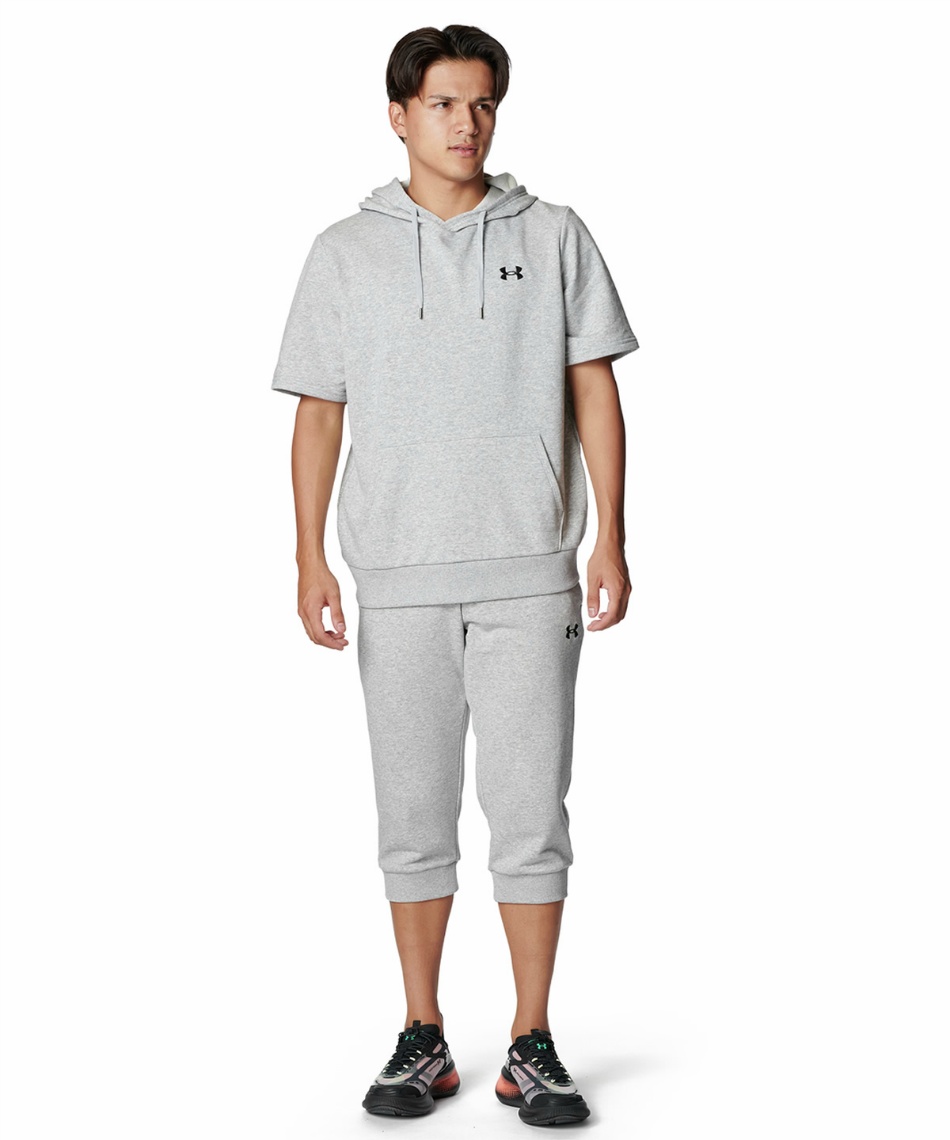 七分丈パンツ UA RIVAL LIGHTWEIGHT TERRY 3/4 PANTS 6012649-011