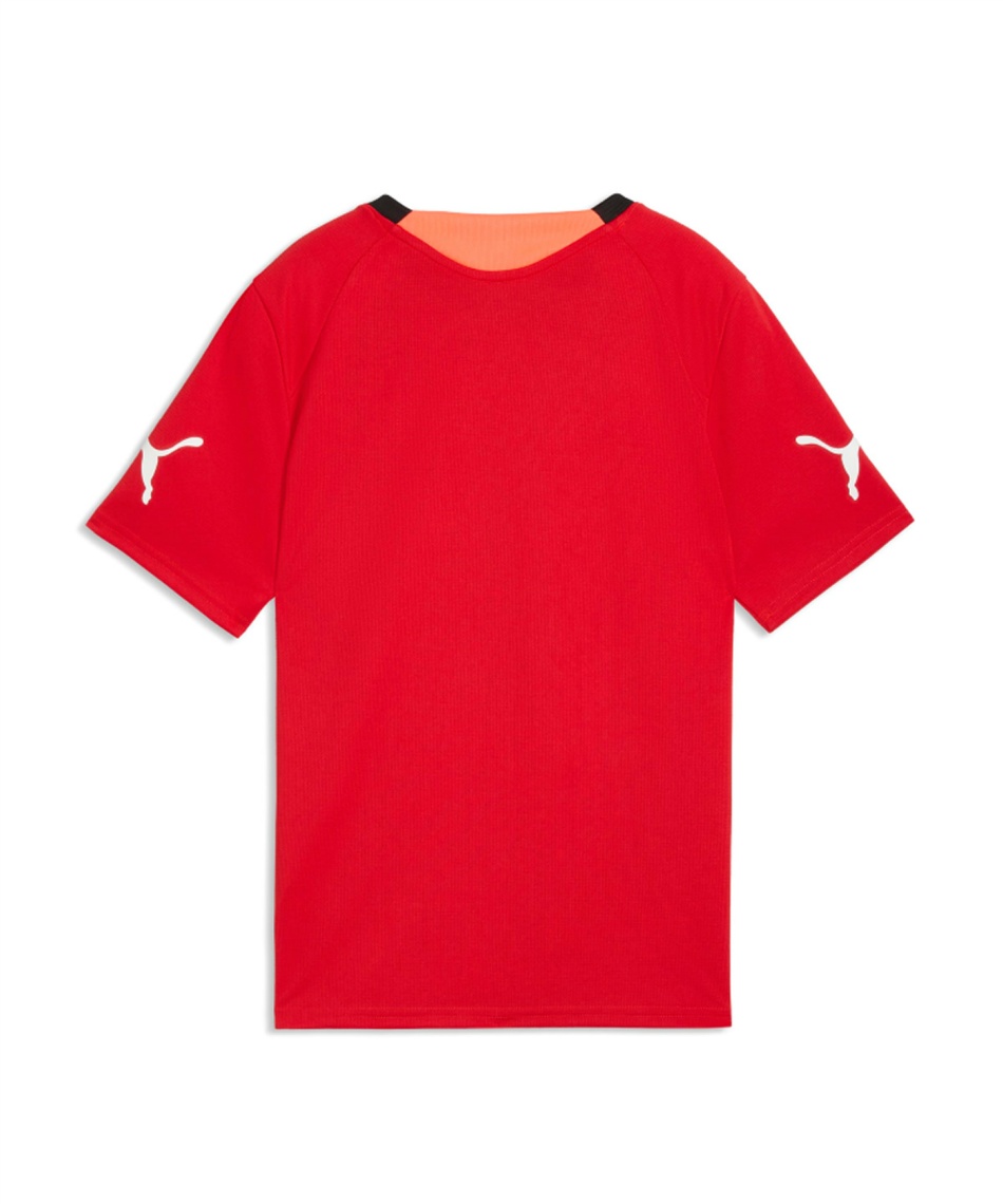 Puma サッカーシャツ 赤 9番 プーマ(PUMA) サッカーウェア 半袖シャツ Q1 JR IndivF S/S シャツ
