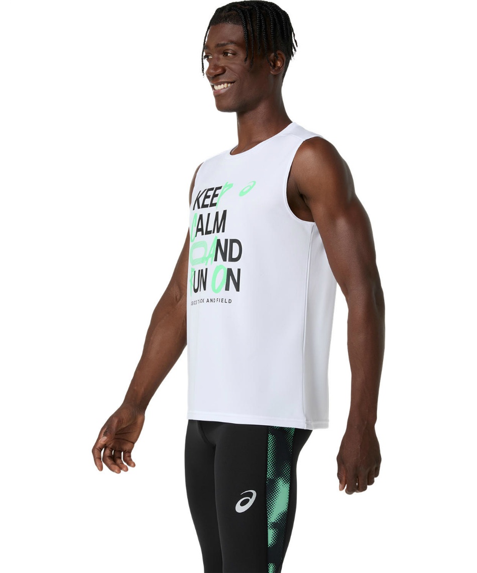 アシックス(asics) 陸上 ウェア ノースリーブ トラック グラフィック