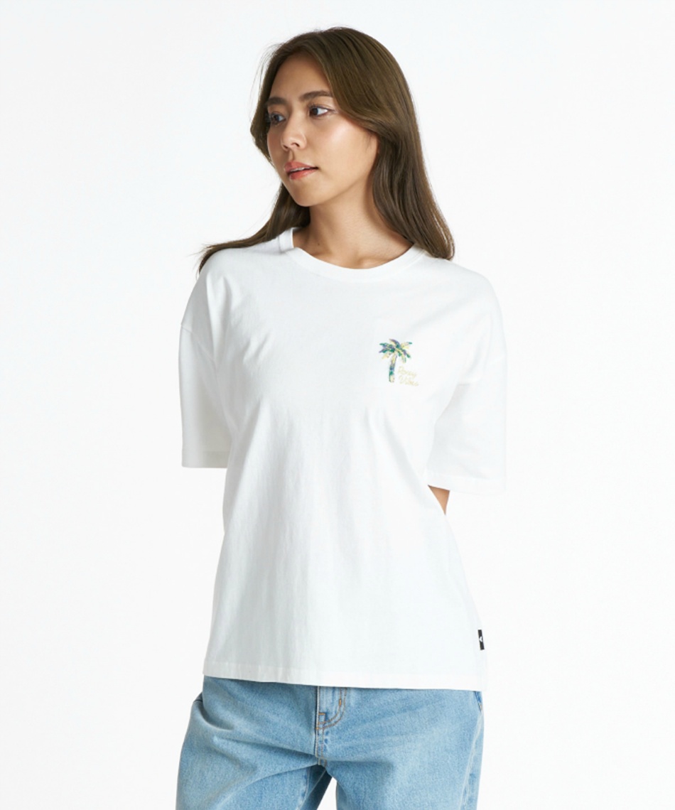Tシャツ 半袖 C サガラ刺繍ワンポ ルーズ半袖T RST261603Y 【国内正規