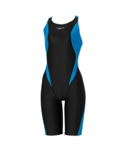 アシックス競泳水着 ブラックベース 試合用 Finaマーク付き FINA承認 競泳水着 スパッツ フレックスシグマニューセミオープン
