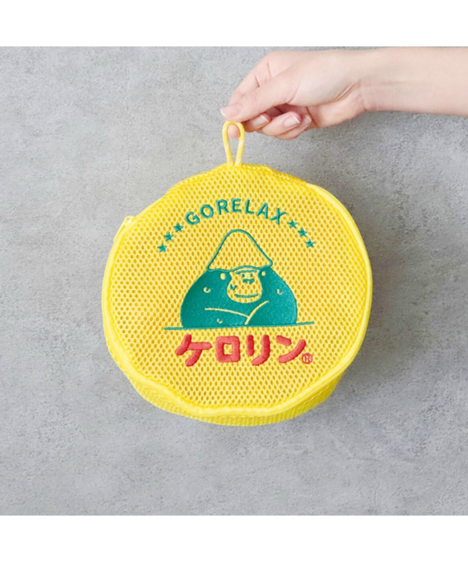 ごリラックス(GORELAX) ポーチ ごリラックス ケロリン 湯桶風洗える