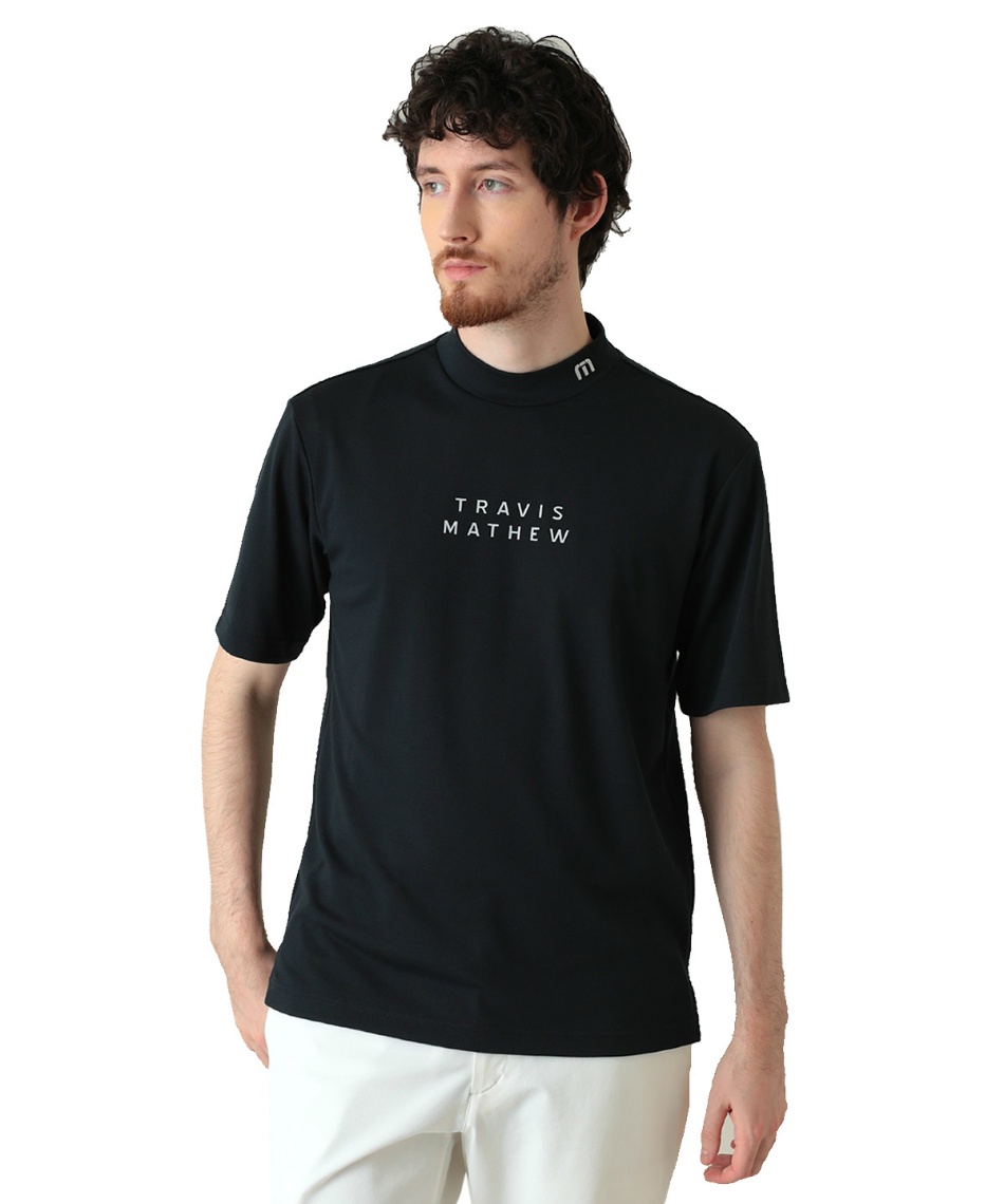 �l���|�C���g90pt �y���������z�g�����B�X�}�V���[(TravisMathew) �S���t�E�F�A �����V���c �����x�[�V�b�N���b�N�l�b�NSH 7AN030 �y2026�N�t�ă��f���z �����Y 0BLK M