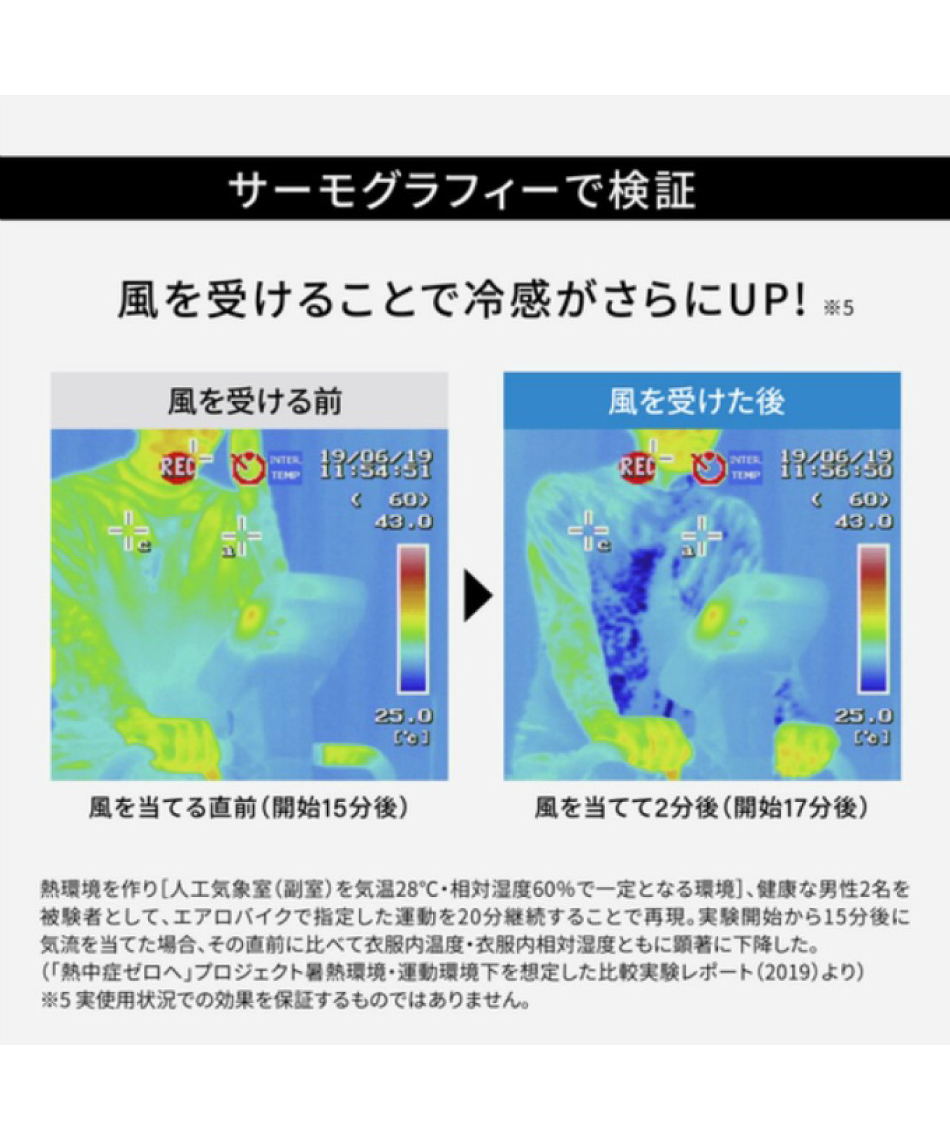 氷撃 FREEZE TECH ひんやり 涼しい 熱中症 冷感プリント フルレングス