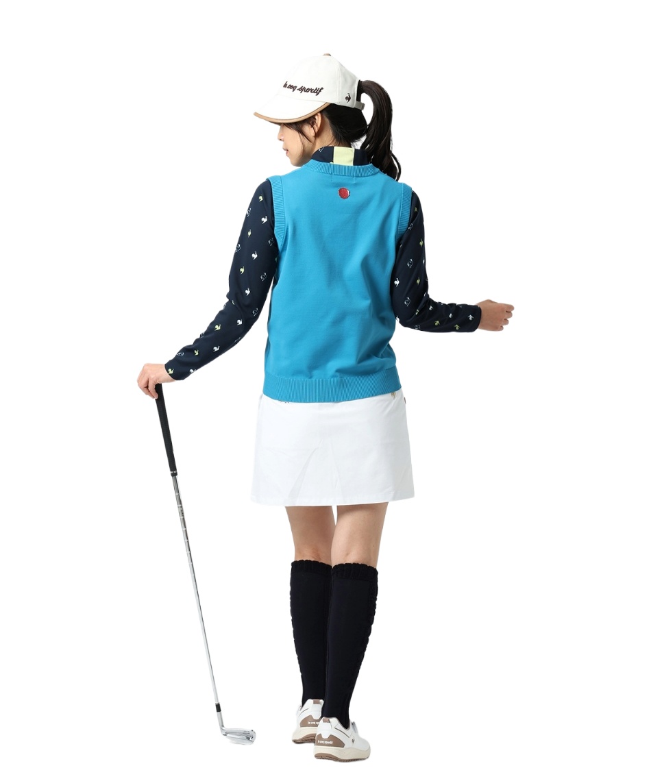 ルコックスポルティフ(le coq sportif) ゴルフウェア 長袖シャツ 総柄