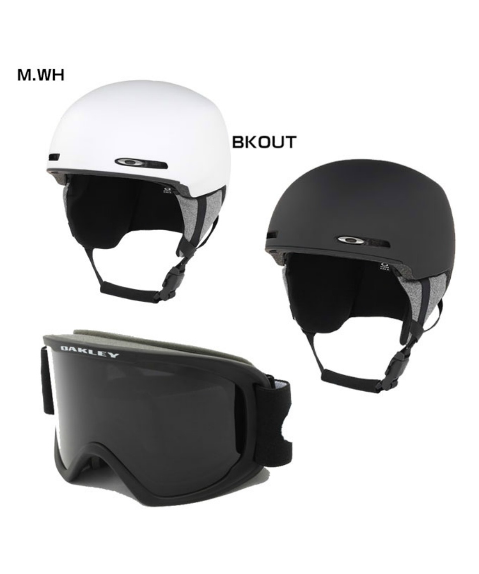 オークリー(OAKLEY) スキー スノーボードヘルメット HELMET+ゴーグル2