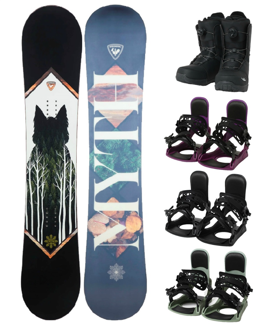 スノーボード 3点セット ボード板+ビンディング+ブーツ MYTH+KONNECT+