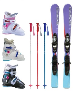 子供用スキーセット（板80㎝ ブーツ17.5㎝） スキー板、ブーツ2点セット(