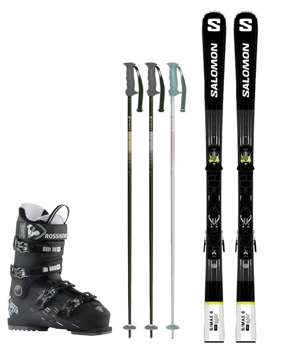 サロモン(salomon) スキー板 オールラウンド 4点セット L47038600 S