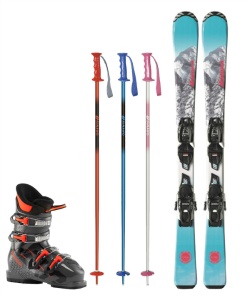 4点セットスキー&ブーツ（ノルディカ）ポール（シナノ）ジュニア用 4点セットスキー&ブーツ（ノルディカ）ポール（シナノ）ジュニア用 4点
