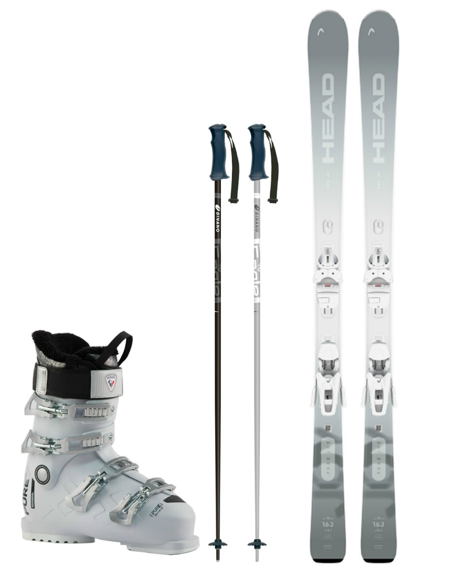 ヘッド(HEAD) スキー板 オールラウンド 4点セット PURE JOY+SLR 9.0 GW