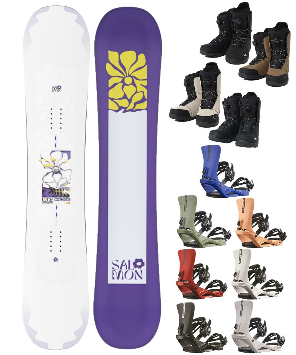 サロモン(SALOMON) スノーボード 3点セット L49293800 LOTUS+RHYTHM+