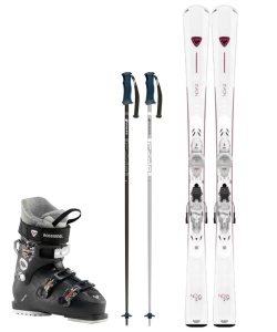 ロシニョールレディース初中級向けスキー4点セットオールインワン