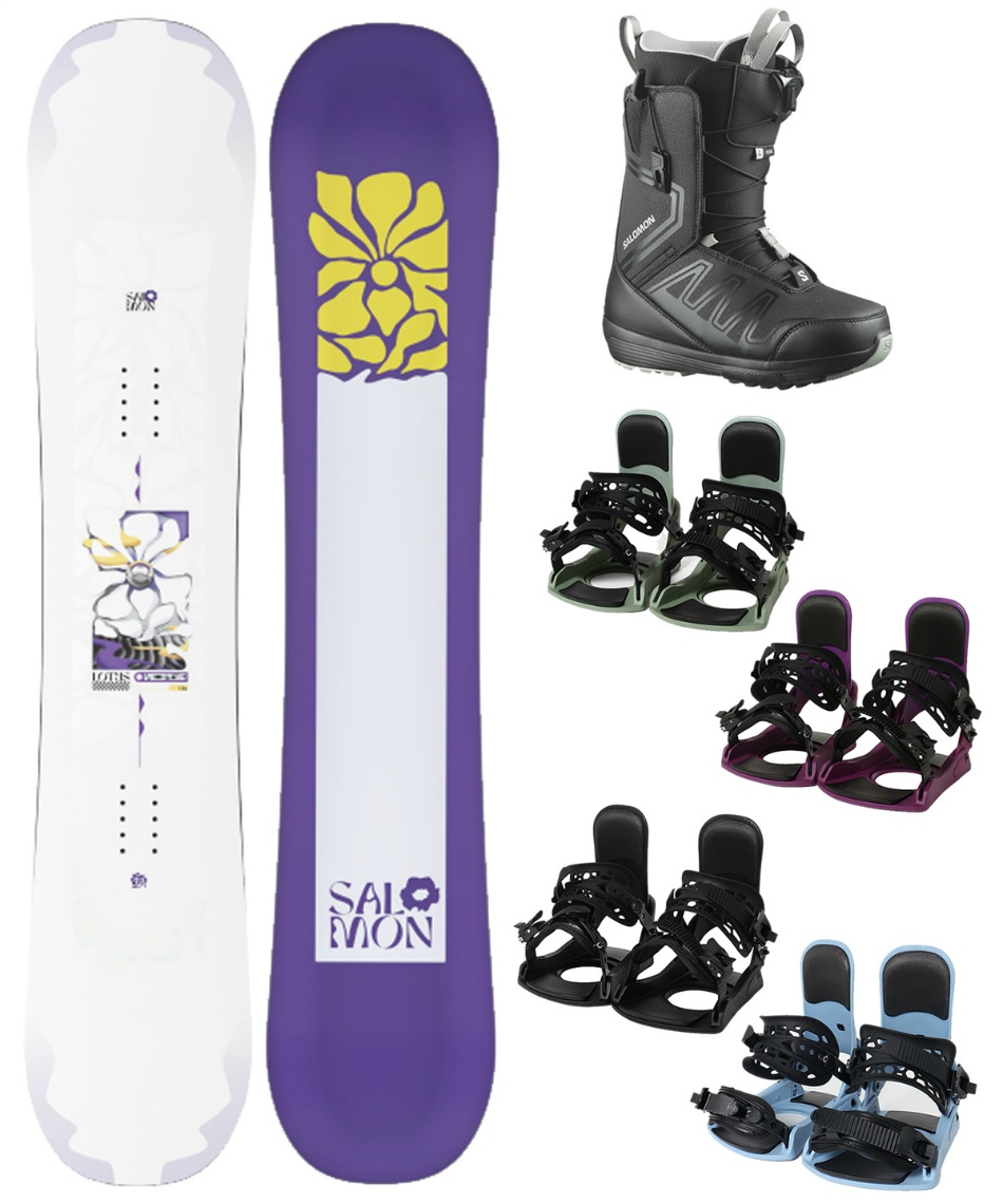 サロモン(SALOMON) スノーボード 3点セット L49293800 LOTUS+KONNECT+