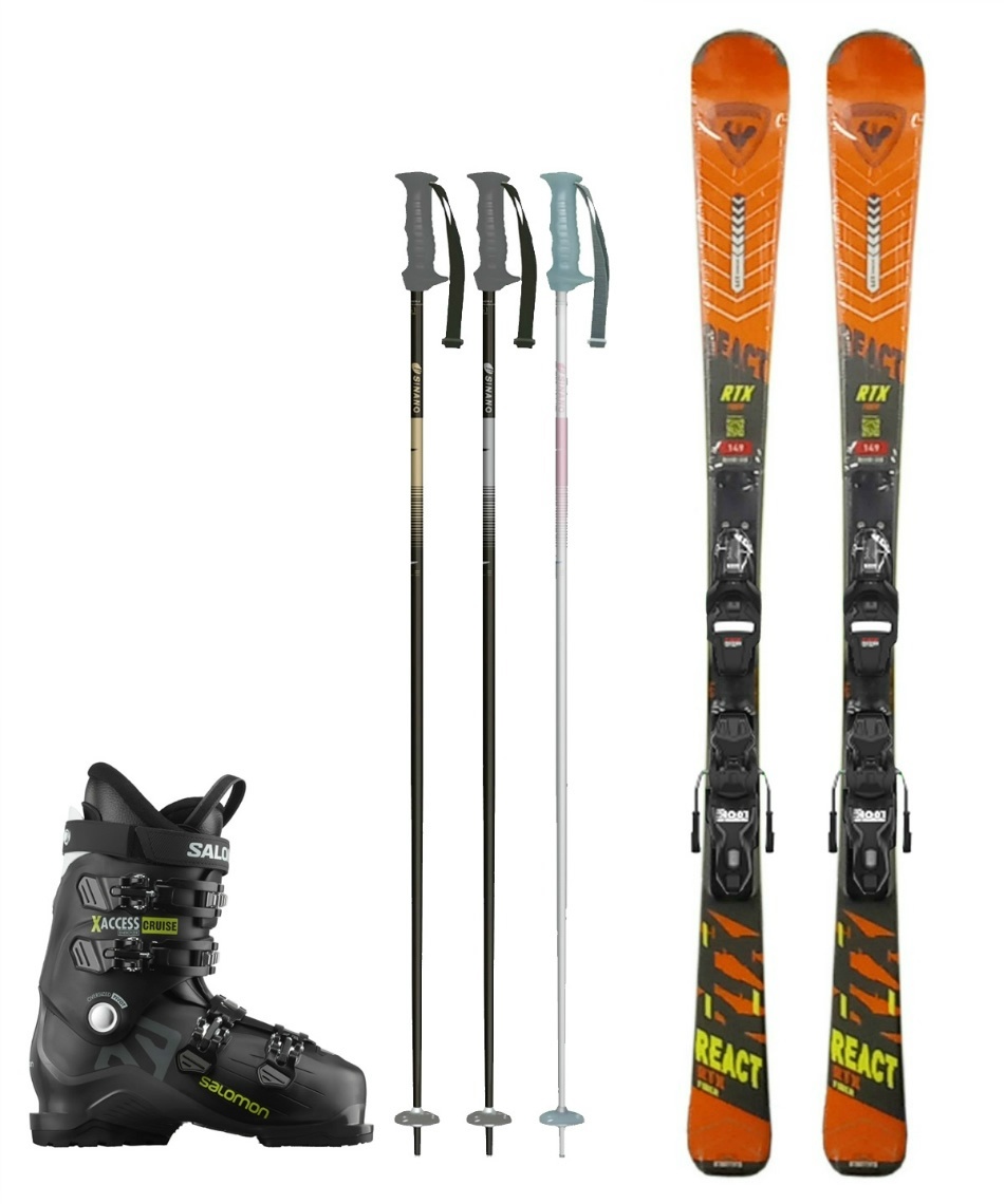 ロシニョール(ROSSIGNOL) スキー板 オールラウンド 4点セット REACTRTX  