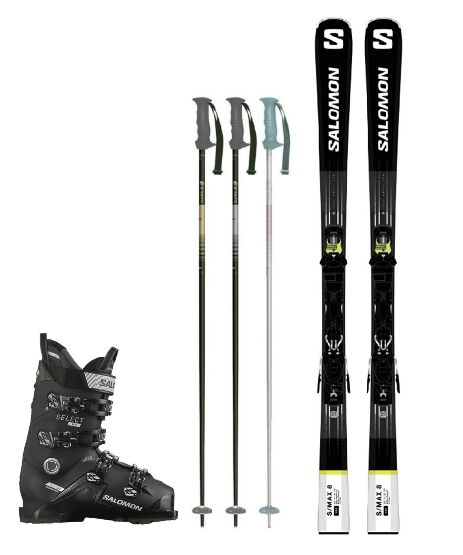 美品　サロモン　スキー板　4点　セット サロモン(SALOMON) スキー板 オールラウンド 4点セット S/MAX 4+M10 GW