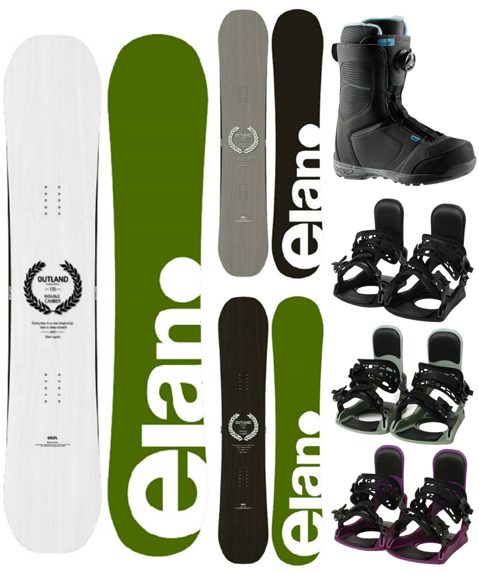 エラン(ELAN) スノーボード 3点セット ボード板+ビンディング+ブーツ