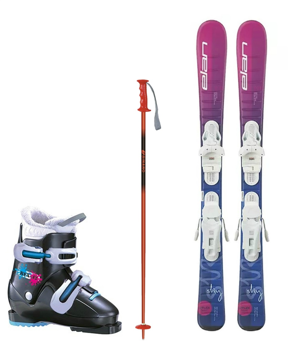 ジュニア Elan 120 スキーセット シナノポール85 セット ジュニア elan