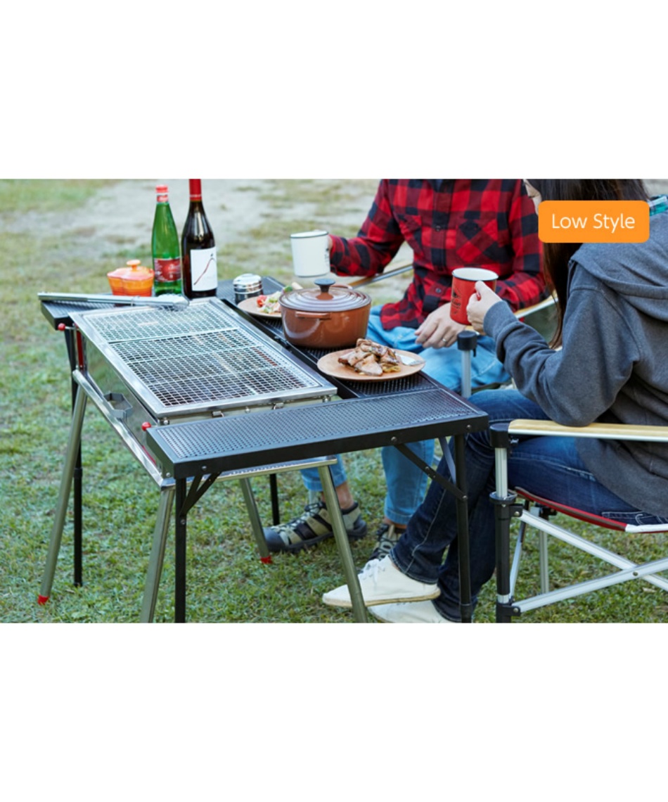 国内外の人気集結！ コールマンBBQテーブルグリルとLED ランタンセット テーブル・チェア・ハンモック