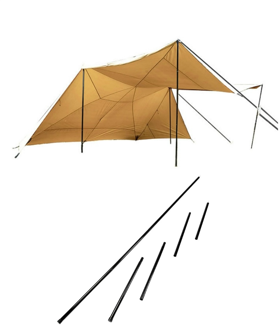 ビジョンピークス(VISIONPEAKS) タープ ポール 2点セット TCバタフライ