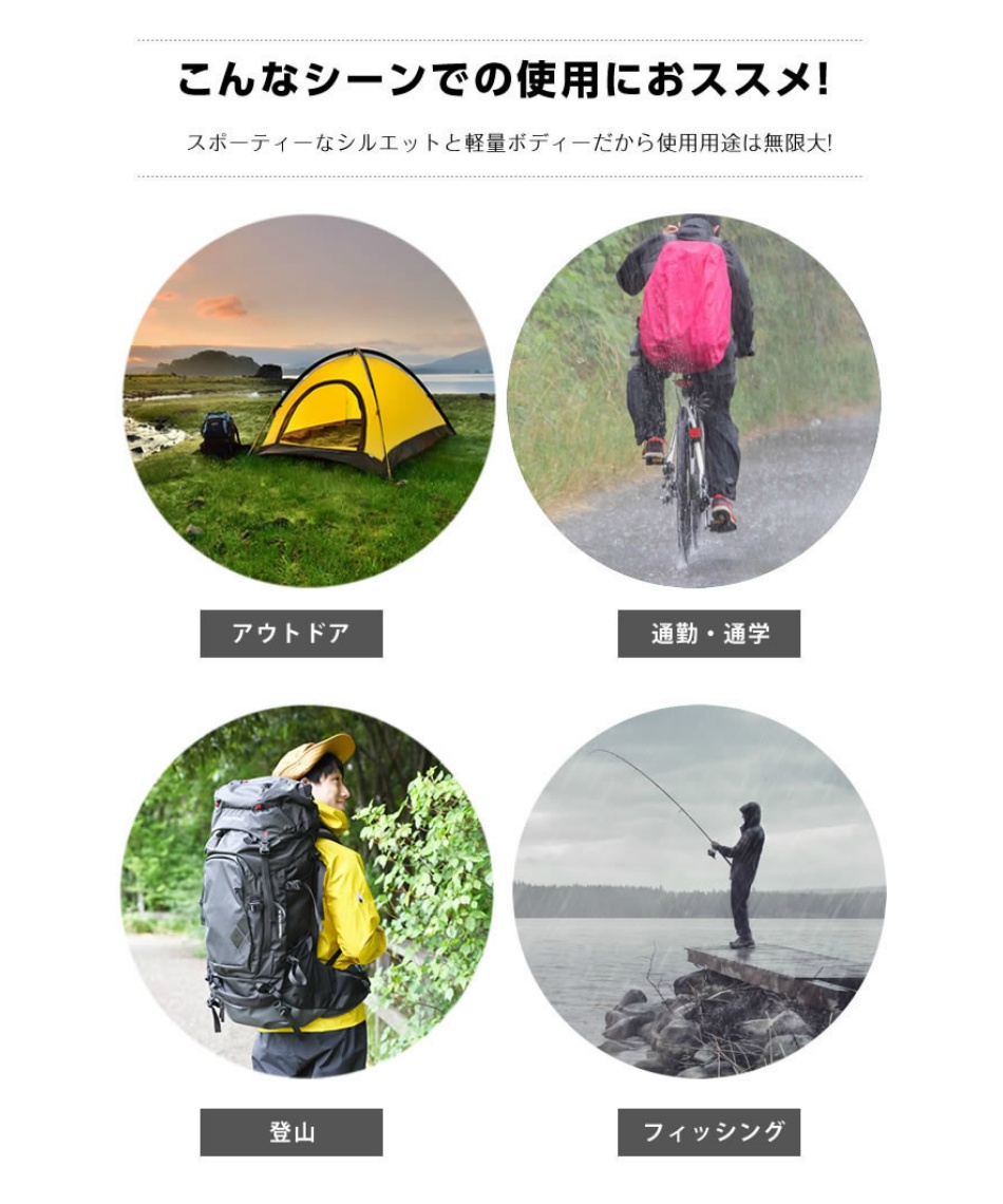 レインウェア 上下セット サンダーパス ジャケット + サンダー