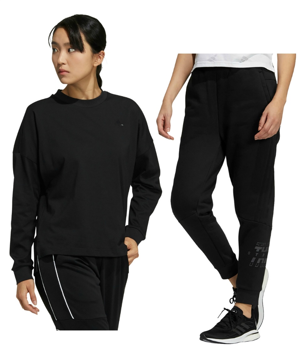 アディダス(adidas) 長袖Tシャツ パンツ セット ルーズフィット 長袖T