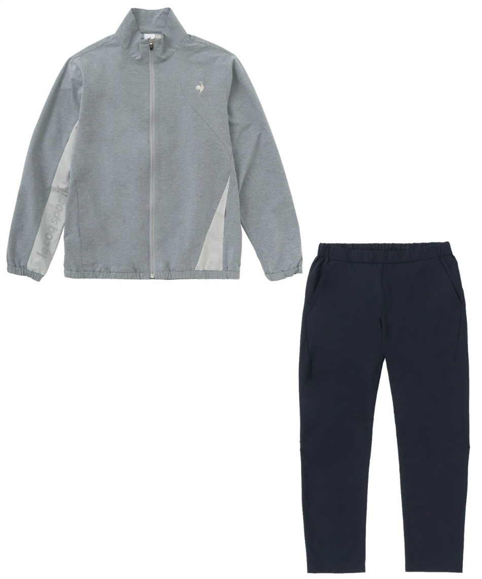 【新品未使用】＊le coq＊（ルコック）ジャージ上下　サイズＯ〈グレー系〉 ルコックスポルティフ(le coq sportif) スポーツウェア クロスウェア