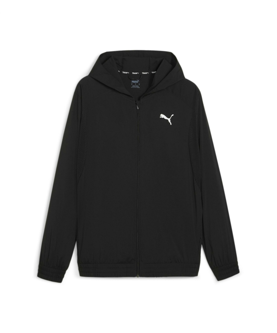 PUMA ブラック フルジップジャケットとパンツセット PUMA ブラック フルジップジャケットとパンツセット