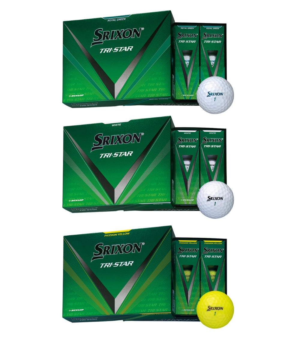 スリクソン(SRIXON) ゴルフボール 1ダース 12個入 TRI-STAR 2024 【国内正規品】