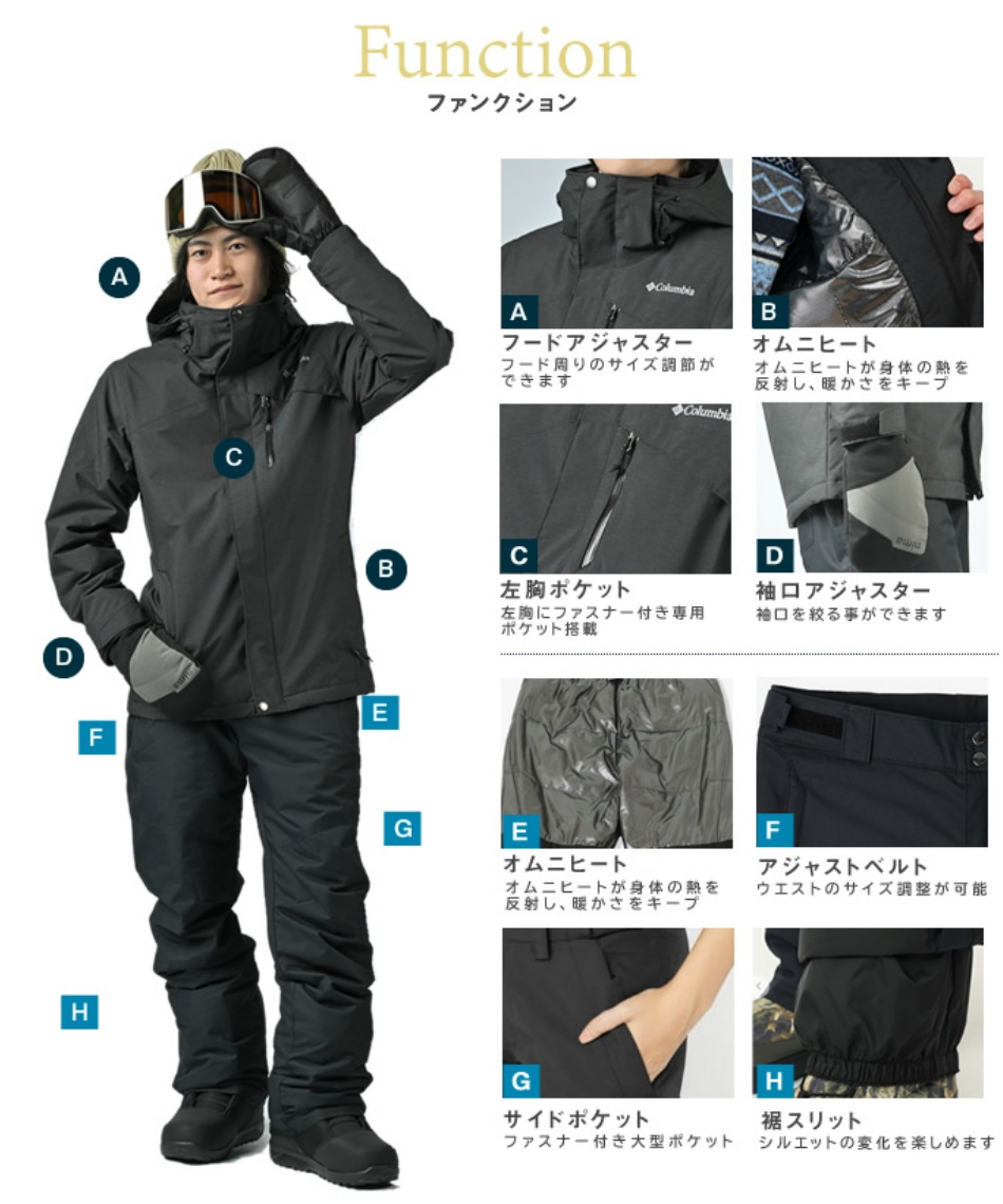 コロンビア(Columbia) スノーボードウェア ジャケット ラスト