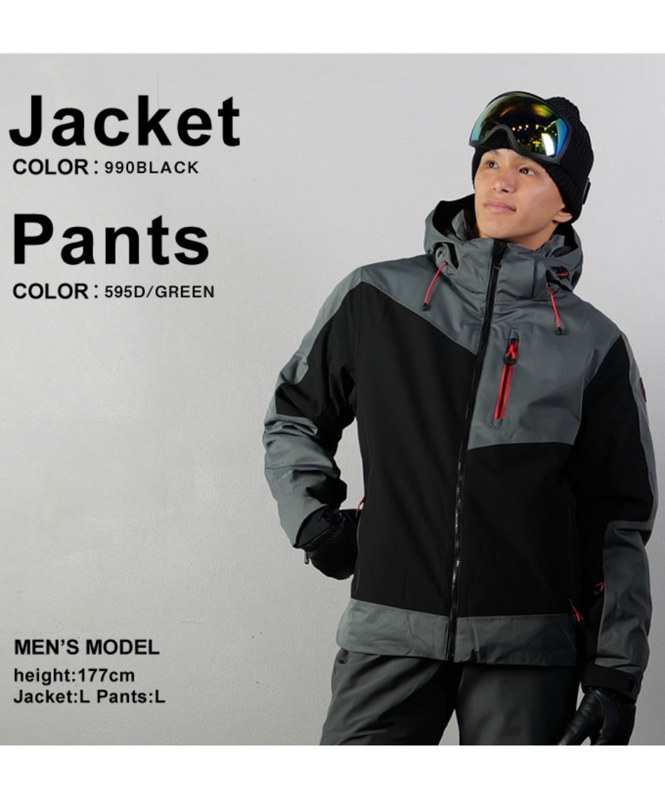 アイスピーク(ICE PEAK) スキーウェア 上下セット SNOW JK+SNOW PT