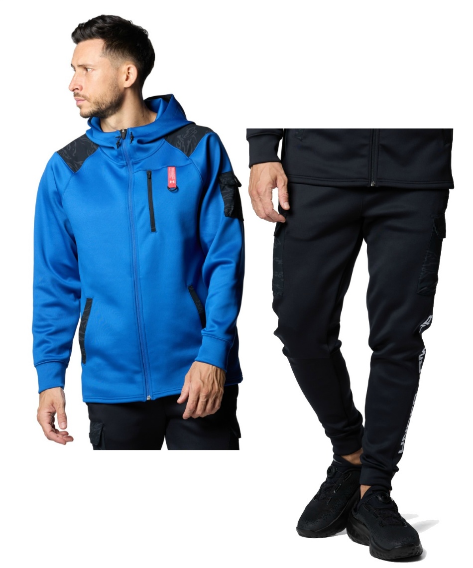 アンダーアーマー フルジップ ジャケット 1388233 メンズLG アンダーアーマー(UNDER ARMOUR) スポーツウェア ジャージ 上下