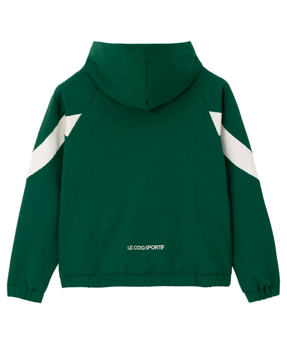 le coq ルコック ジップアップジャケット 緑 総柄 XL ルコックスポルティフ(le coq sportif) クロスウェア上下セット