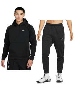 新品☆ ナイキ NIKE スウェット上下セット ナイキ☆セットアップ スウェット ＆ パンツ 上下セット 黒 (Nike